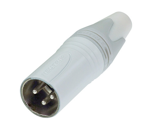 Neutrik NC3MXX-WT 3 Pole Male Cable Connector