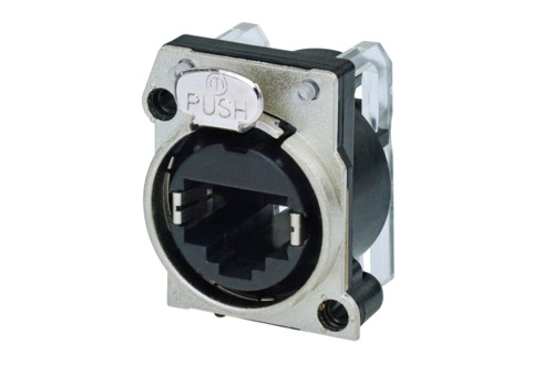 Neutrik NE8FBH-C5-LED Horizontal PCB Mount RJ45 Receptacle