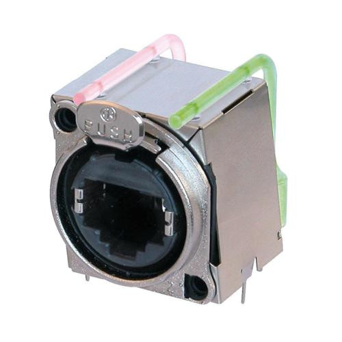 Neutrik NE8FBH-LED Horizontal PCB Mount RJ45 Receptacle