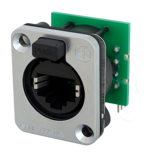 Neutrik NE8FDH-C5e-SE Horizontal PCB Mount RJ45 Receptacle