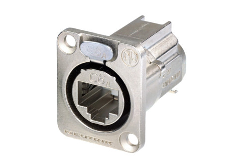 Neutrik NE8FDX-Y6 D-Shape Cat6A Panel Connector
