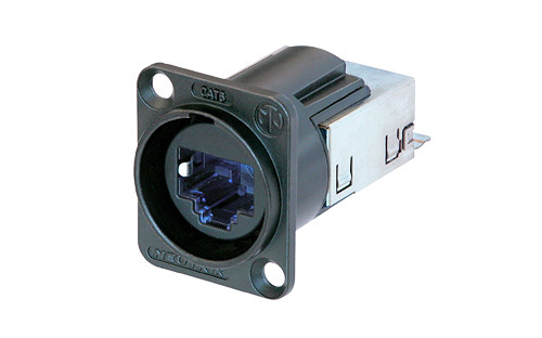 Neutrik NE8FDY-C6-B D-Shape Cat6A Panel Connector