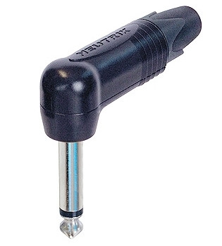 Neutrik NP2RX-BAG 2 Pole 1/4" Professional Right Angle Phone Plug