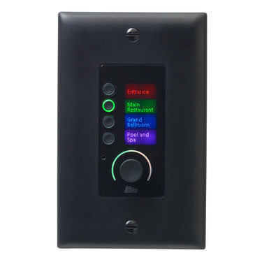 BSS EC-4BV-BLK-US 4 Button & Volume Ethernet Controller