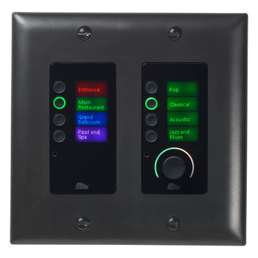 BSS EC-8BV-BLK-US 8 Buttons & Volume Ethernet Controller