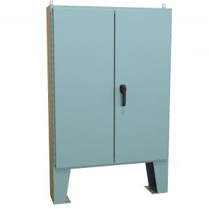 Hammond Manufacturing 1422A8F Type 12 Mild Steel Two Door Floormount Enclosure