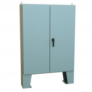 Hammond Manufacturing 1422B10F Type 12 Mild Steel Two Door Floormount Enclosure