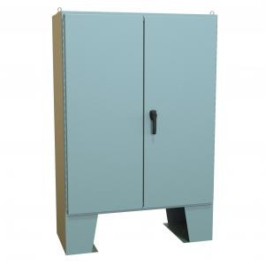 Hammond Manufacturing 1422B20F Type 12 Mild Steel Two Door Floormount Enclosure
