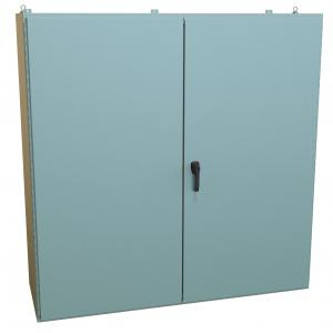 Hammond Manufacturing 1422F24 Type 12 Mild Steel Two Door Floormount Enclosure