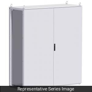 Hammond Manufacturing HMET16125 Type 12 Mild Steel Two Door Modular Freestanding Enclosure