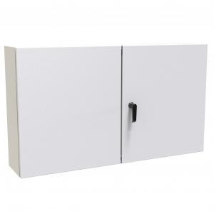 Hammond Manufacturing EN4TD24428LG Type 12 Mild Steel Two Door Wallmount Enclosure