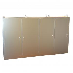 Hammond Manufacturing 4UHD9015718N4SS Type 12 Stainless Steel Three-Door Freestanding Disconnect Enclosure
