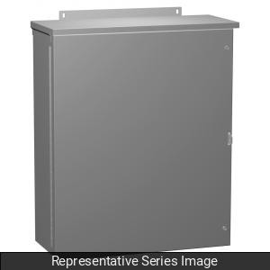 Hammond Manufacturing C3R423612HCR Type 3R Continuous Hinge Door Painted Galvanized Steel Wallmount Enclosure