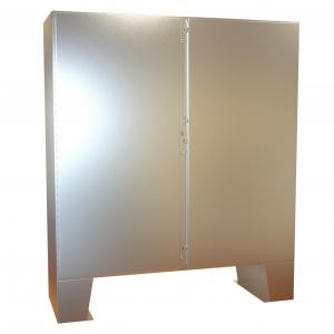 Hammond Manufacturing 1422N4S16F24F Type 4 Mild Steel Two Door Floormount Enclosure