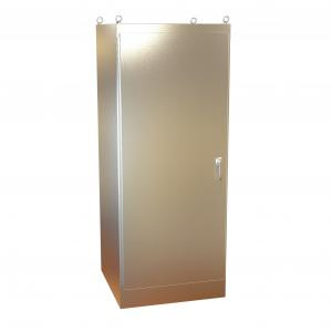 Hammond Manufacturing HN4FS903636DS16 Type 4X Continuous Hinge Door Stainless Steel Dual Access Freestanding Enclosure