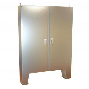 Hammond Manufacturing HN4FM726012SS Type 4X Continuous Hinge Door Stainless Steel Two Door Floormount Enclosure