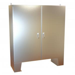 Hammond Manufacturing HN4FM727224SS Type 4X Continuous Hinge Door Stainless Steel Two Door Floormount Enclosure
