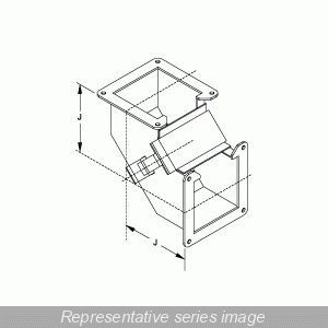 Hammond Manufacturing 1485B9P 90 Degree Elbow