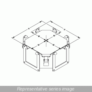Hammond Manufacturing 1485EY Cross Fitting