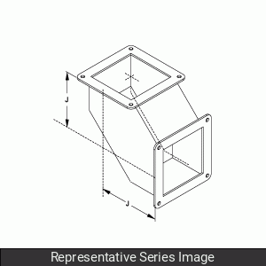 Hammond Manufacturing 1487D9PSS Stainless Steel 90 Degree Elbow