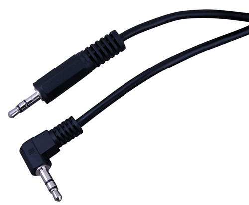 Vanco 110063X 3ft. Right Angle 3.5mm Stereo Plug to 3.5mm Stereo Plug Cable