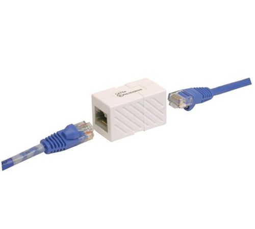 Vanco 820355 Category 5E White In-Line Coupler