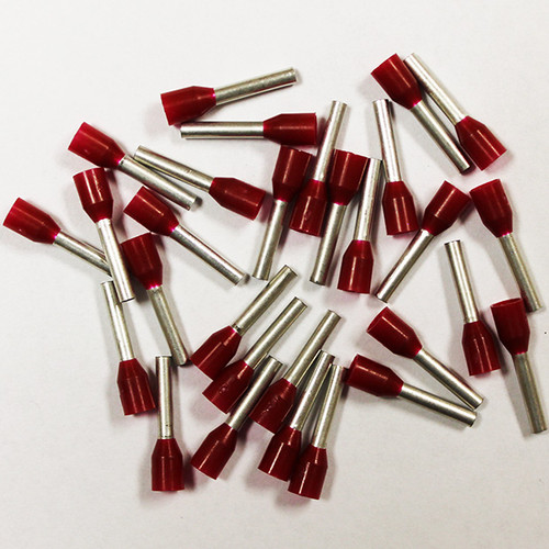 Eclipse 701-024 Red AWG 16 10mm Barrel Wire Ferrule, 500 Pack