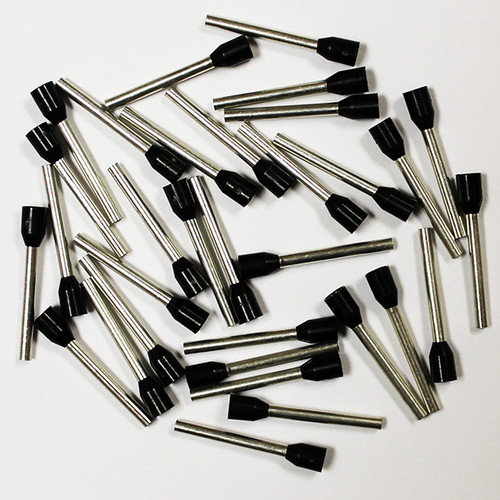 Eclipse 701-101 Black AWG 16 18mm Barrel Wire Ferrule, 500 Pack