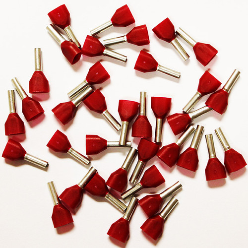 Eclipse 701-017 Red AWG 16x2 Twin 8mm Barrel Wire Ferrule, 500 Pack