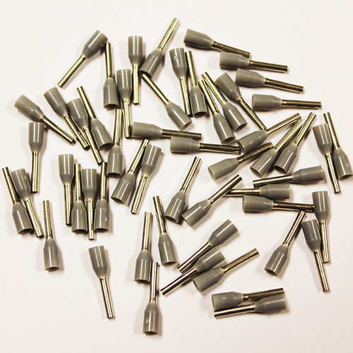 Eclipse 701-111 Gray AWG 20 8mm Barrel Wire Ferrule, 500 Pack