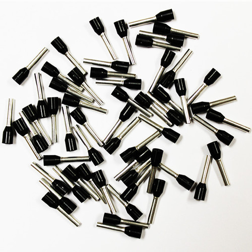 Eclipse 701-122 Black AWG 16 10mm Barrel Wire Ferrule, 500 Pack