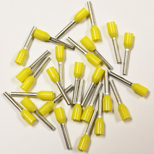 Eclipse 701-023 Yellow AWG 18 10mm Barrel Wire Ferrule, 500 Pack