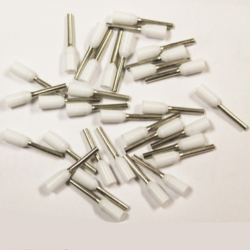 Eclipse 701-097 White AWG 20 8mm Barrel Wire Ferrule, 500 Pack