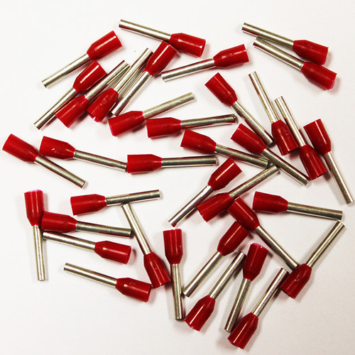 Eclipse 701-130 Red AWG 18 10mm Barrel Wire Ferrule, 500 Pack