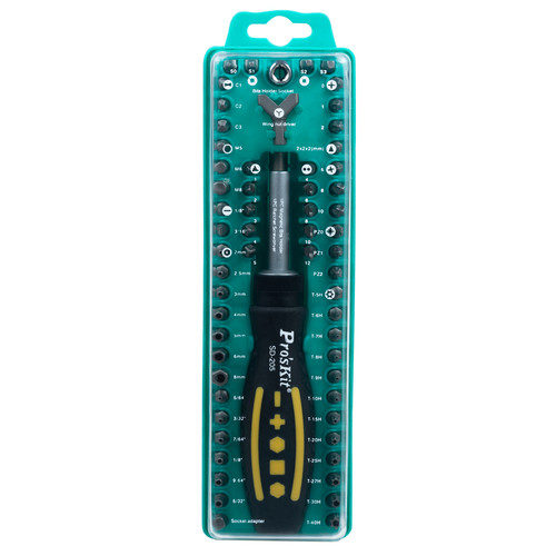 Pro'sKit 800-081 62-Piece Security Bit Set