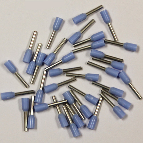 Eclipse 701-025 Light Blue AWG 24 6mm Barrel Wire Ferrule, 500 Pack