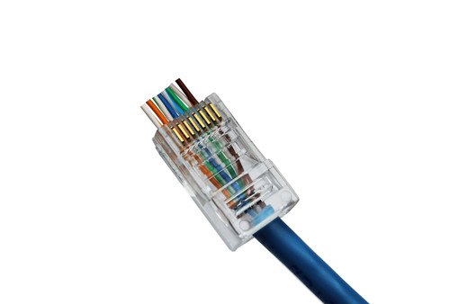 Eclipse 902-549-50 Cat5/Cat5E QuikThru Modular Plug Connector, 50 Pack