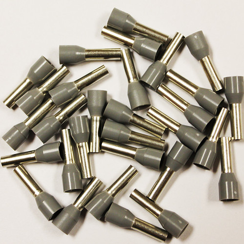 Eclipse 701-036 Gray AWG 12 10mm Barrel Wire Ferrule, 500 Pack
