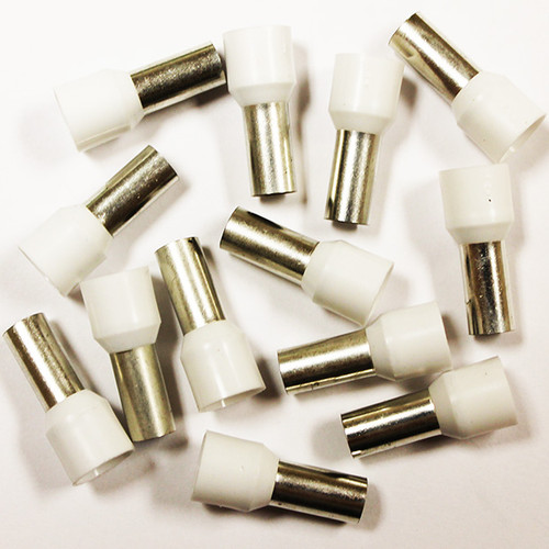 Eclipse 701-121 White AWG 6 12mm Barrel Wire Ferrule, 100 Pack