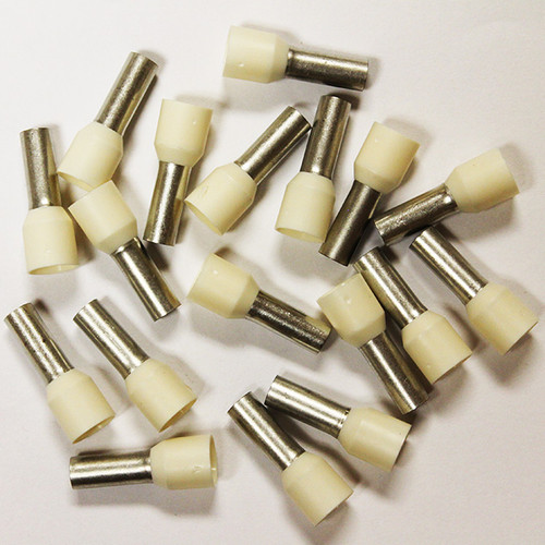 Eclipse 701-040 Ivory AWG 8 18mm Barrel Wire Ferrule, 100 Pack