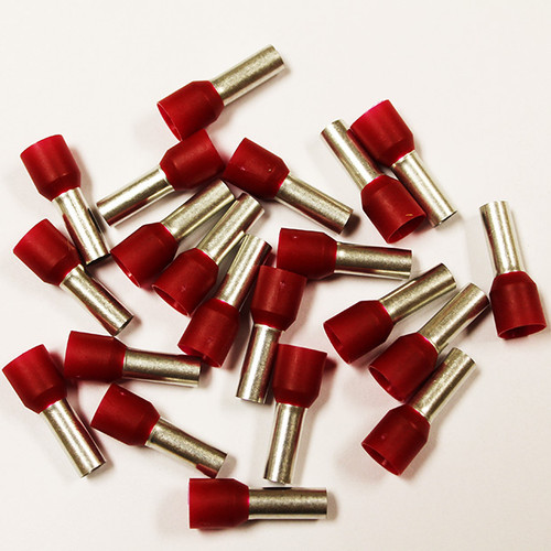 Eclipse 701-086 Red AWG 8 12mm Barrel Wire Ferrule, 100 Pack