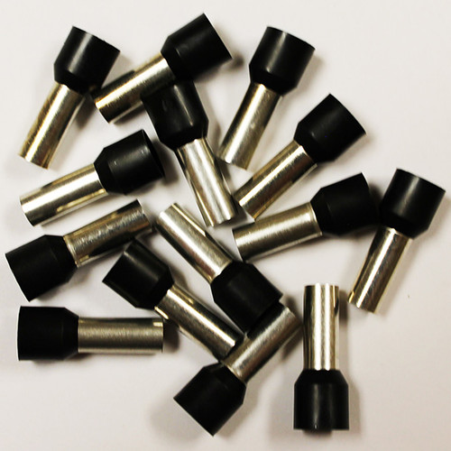 Eclipse 701-133 Black AWG 4 18mm Barrel Wire Ferrule, 50 Pack