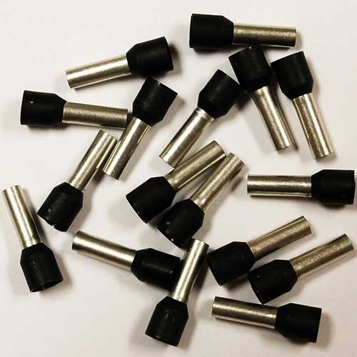 Eclipse 701-038 Black AWG 10 12mm Barrel Wire Ferrule, 100 Pack