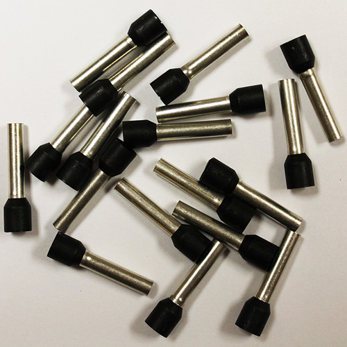 Eclipse 701-020 Black AWG 10 18mm Barrel Wire Ferrule, 100 Pack