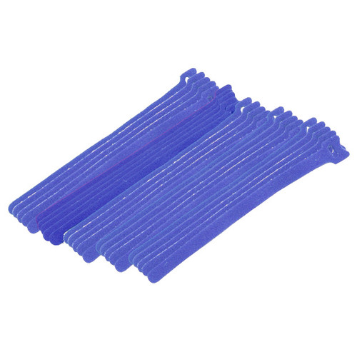 Eclipse 900-098-BU 8" Blue Cable Tie Hook Tape, 25 Pack