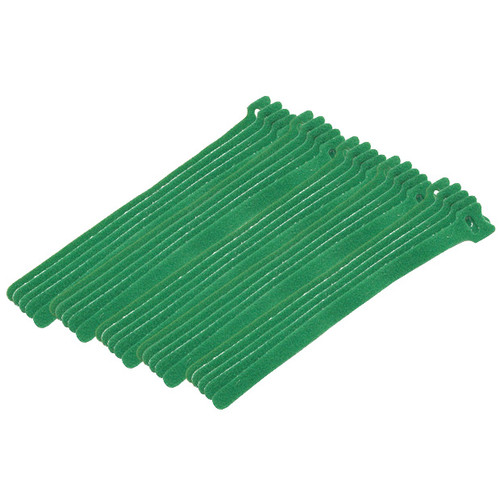 Eclipse 900-098-GN 8" Green Cable Tie Hook Tape, 25 Pack