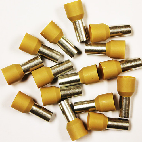 Eclipse 701-044 Beige AWG 2 16mm Barrel Wire Ferrule, 25 Pack