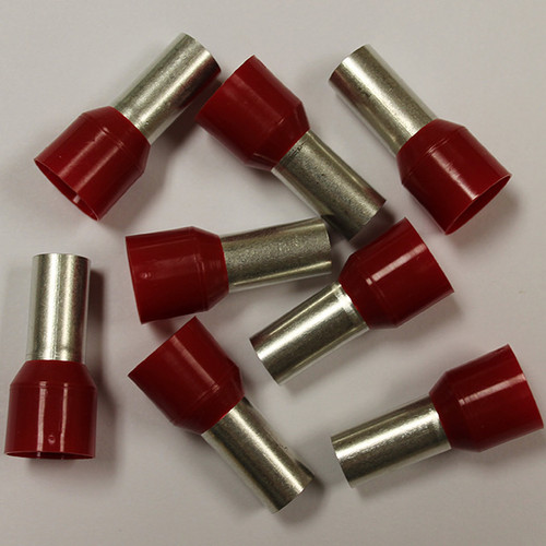 Eclipse 701-137 Red AWG 2 16mm Barrel Wire Ferrule, 25 Pack