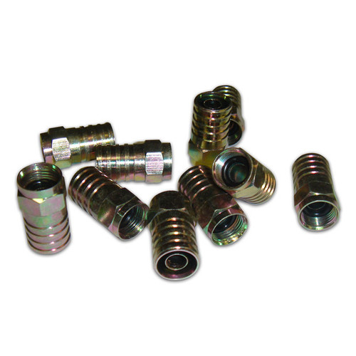 Eclipse 902-382-10 RG6Q CATV F Hex Crimp Connector, 10 Pack