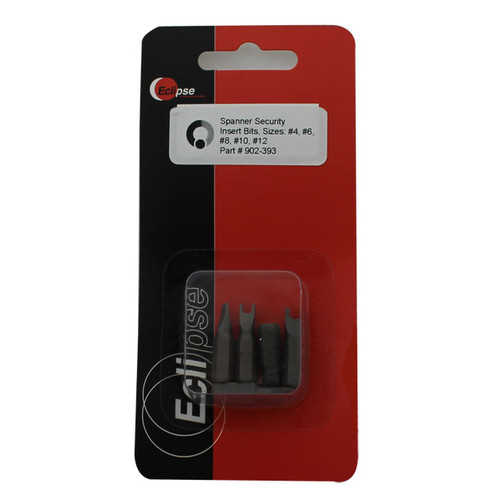 Eclipse 902-393 5-Piece Spanner Security 1" Insert Bit Set